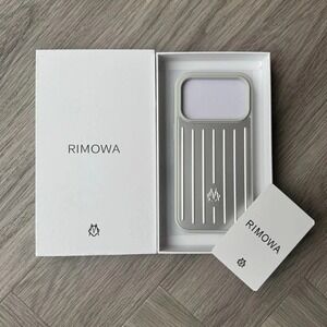 New RIMOWA Apple iPhone 17 Pro Max Silver Aluminium Phone Case Magsafe
